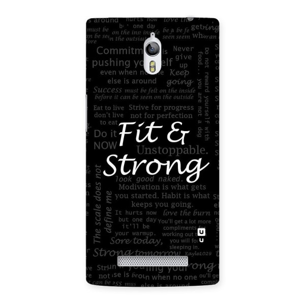 Fit And Strong Back Case for Oppo Find 7