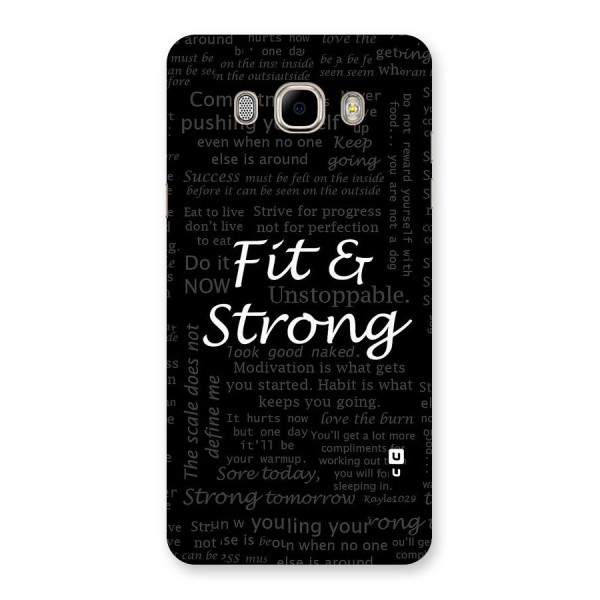 Fit And Strong Back Case for Samsung Galaxy J7 2016