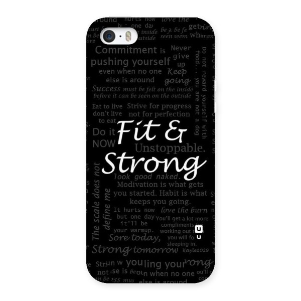 Fit And Strong Back Case for iPhone 5 5S
