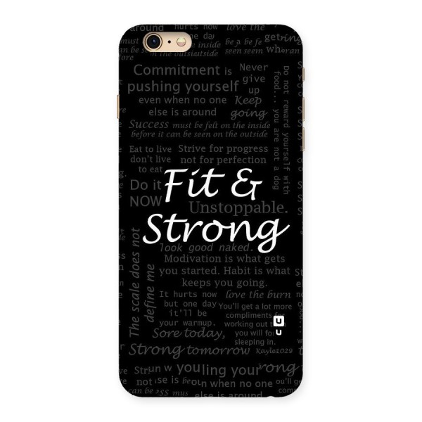 Fit And Strong Back Case for iPhone 6 Plus 6S Plus