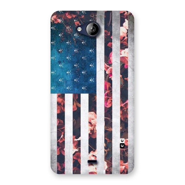 Flag Stripes Back Case for Canvas Play Q355