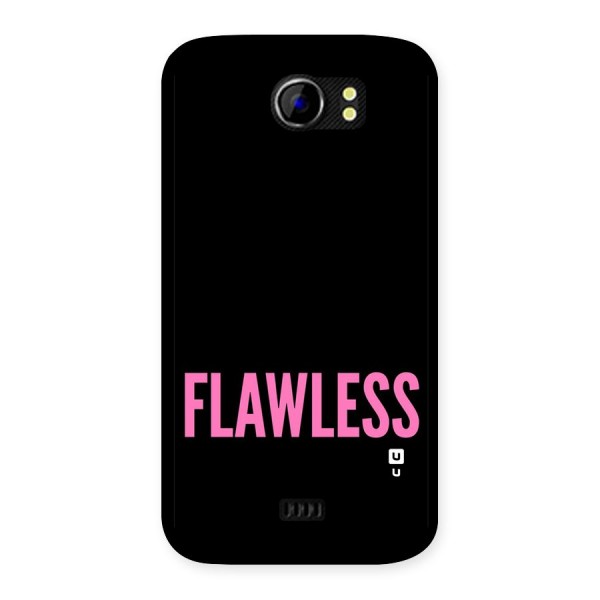 Flawless Pink Design Back Case for Micromax Canvas 2 A110