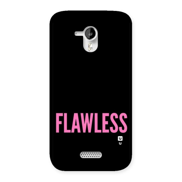 Flawless Pink Design Back Case for Micromax Canvas HD A116