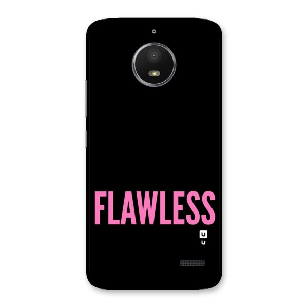 Flawless Pink Design Back Case for Moto E4