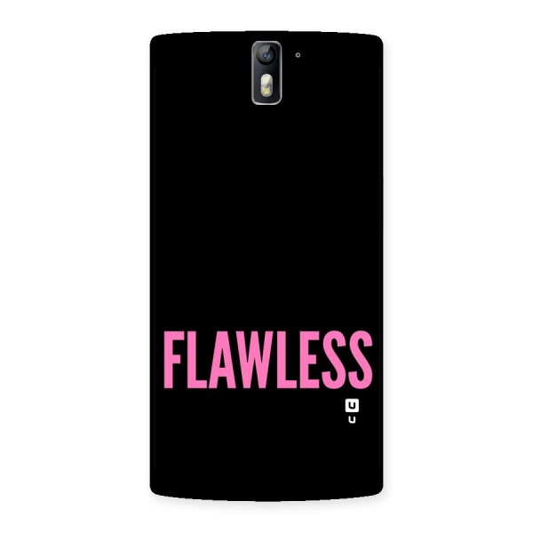 Flawless Pink Design Back Case for One Plus One