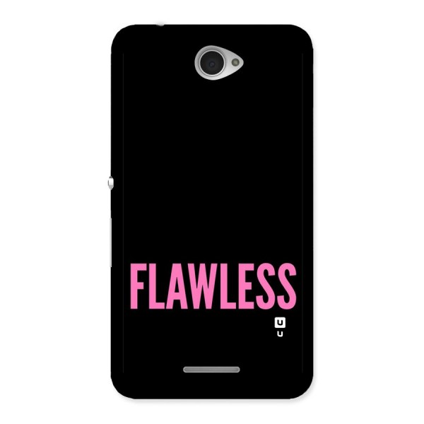 Flawless Pink Design Back Case for Sony Xperia E4