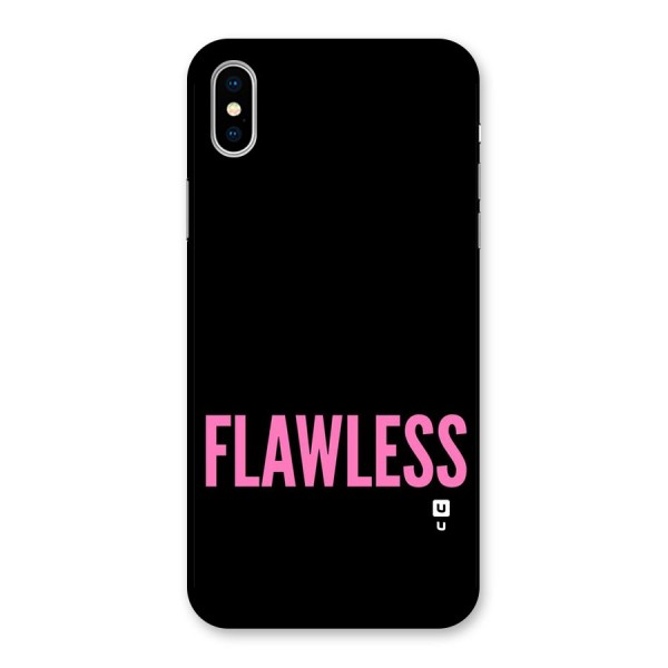 Flawless Pink Design Back Case for iPhone X