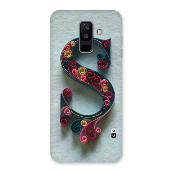 Floral Alphabet Back Case for Galaxy A6 Plus