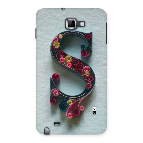 Floral Alphabet Back Case for Galaxy Note