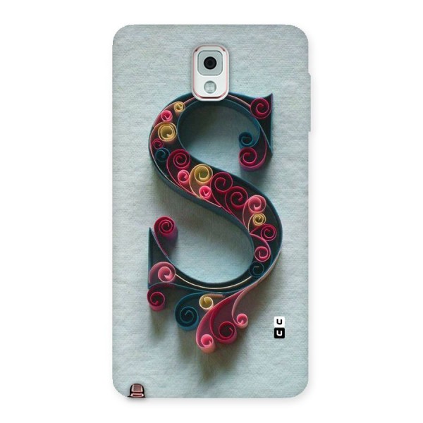 Floral Alphabet Back Case for Galaxy Note 3