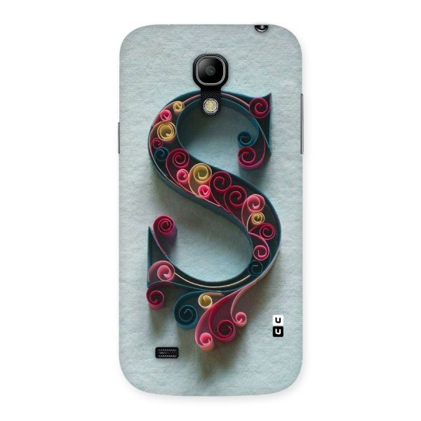 Floral Alphabet Back Case for Galaxy S4 Mini