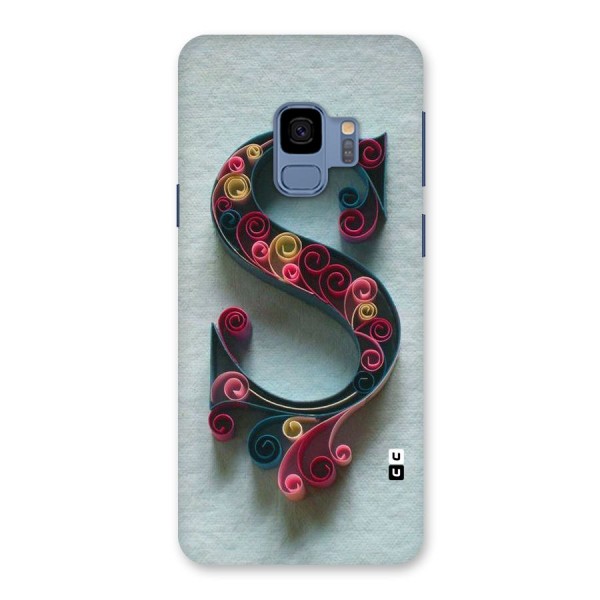 Floral Alphabet Back Case for Galaxy S9