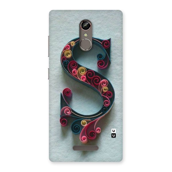 Floral Alphabet Back Case for Gionee S6s