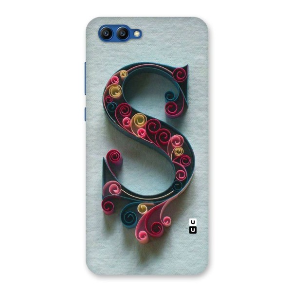 Floral Alphabet Back Case for Honor View 10