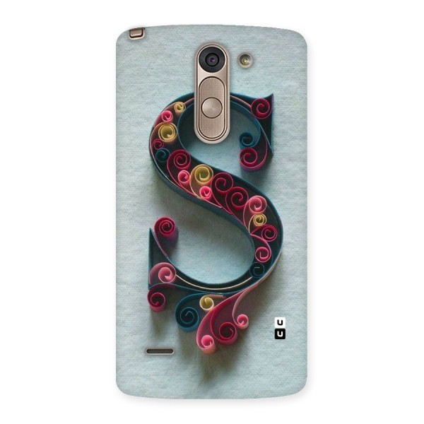 Floral Alphabet Back Case for LG G3 Stylus