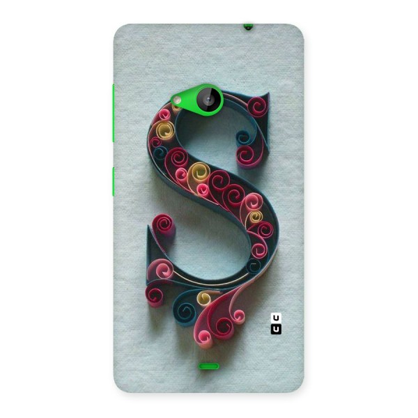 Floral Alphabet Back Case for Lumia 535