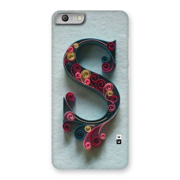 Floral Alphabet Back Case for Micromax Canvas Knight 2