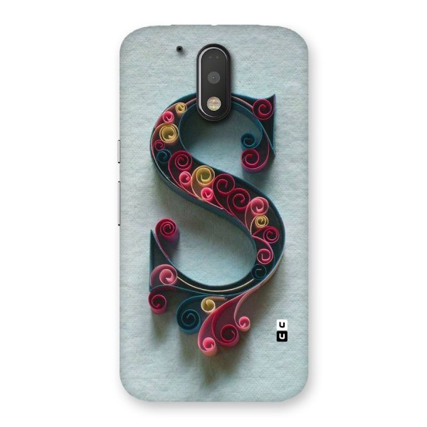 Floral Alphabet Back Case for Motorola Moto G4