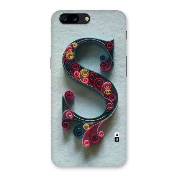 Floral Alphabet Back Case for OnePlus 5