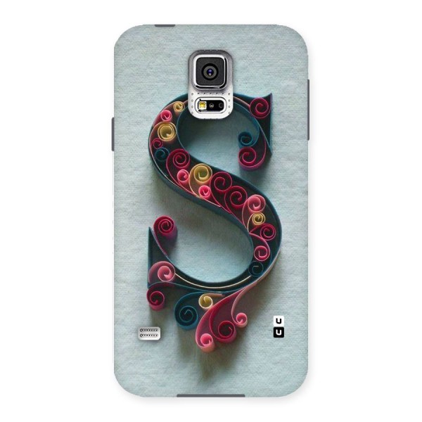 Floral Alphabet Back Case for Samsung Galaxy S5
