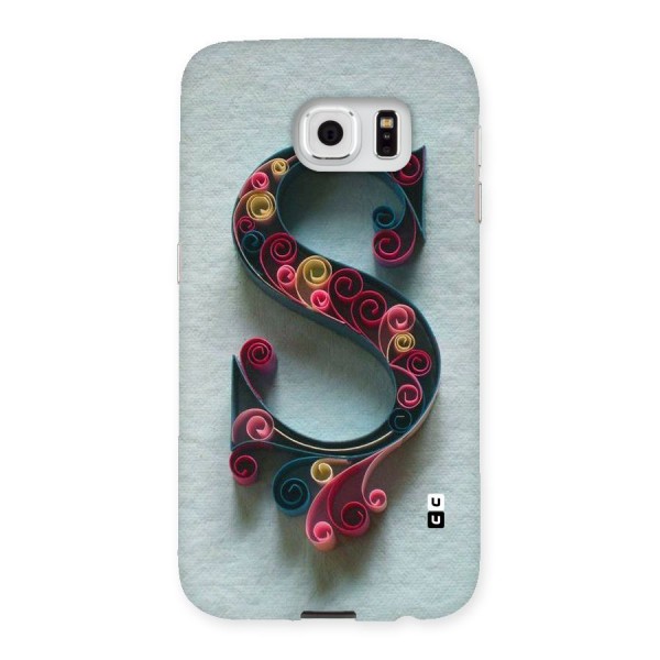 Floral Alphabet Back Case for Samsung Galaxy S6