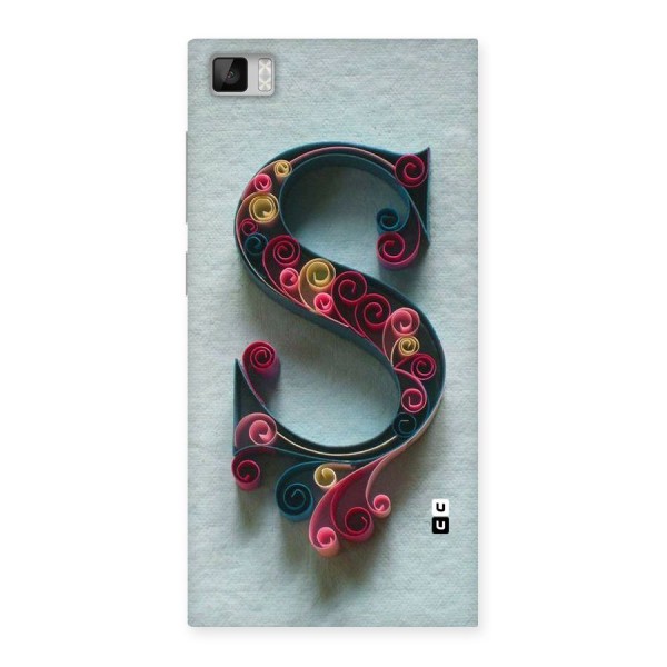 Floral Alphabet Back Case for Xiaomi Mi3