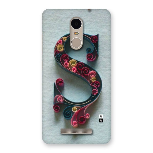 Floral Alphabet Back Case for Xiaomi Redmi Note 3