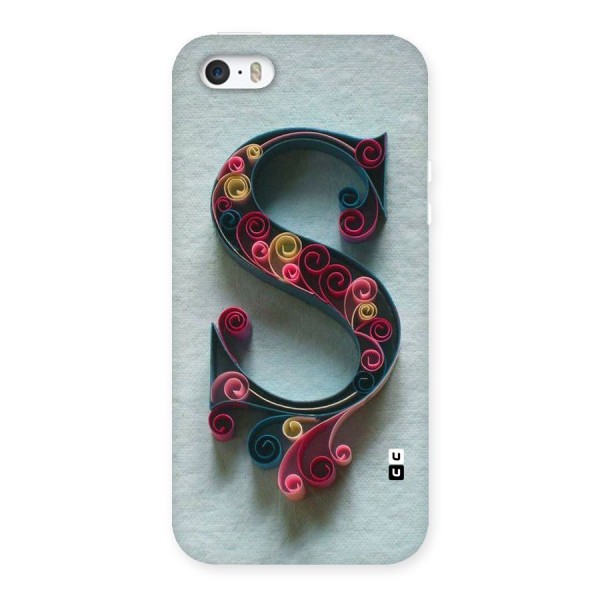 Floral Alphabet Back Case for iPhone 5 5S