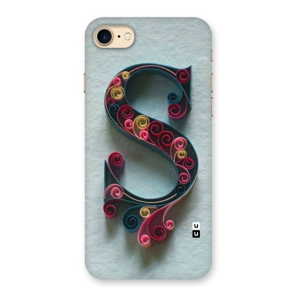 Floral Alphabet Back Case for iPhone 7