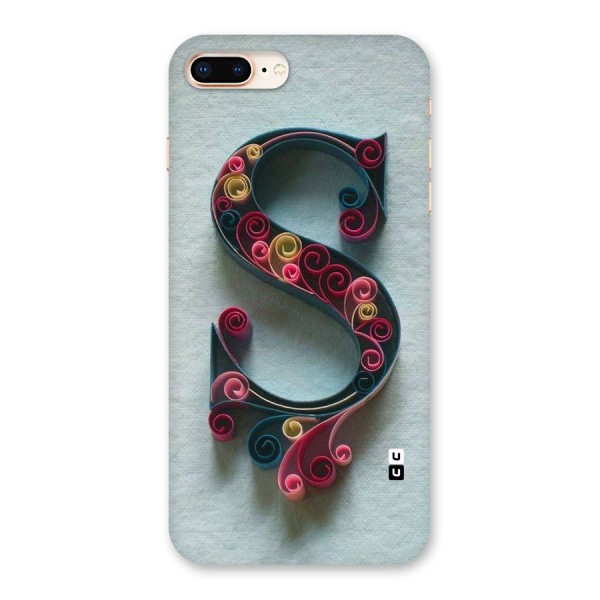 Floral Alphabet Back Case for iPhone 8 Plus