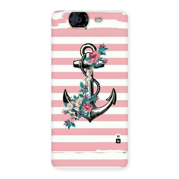 Floral Anchor Back Case for Canvas Knight A350