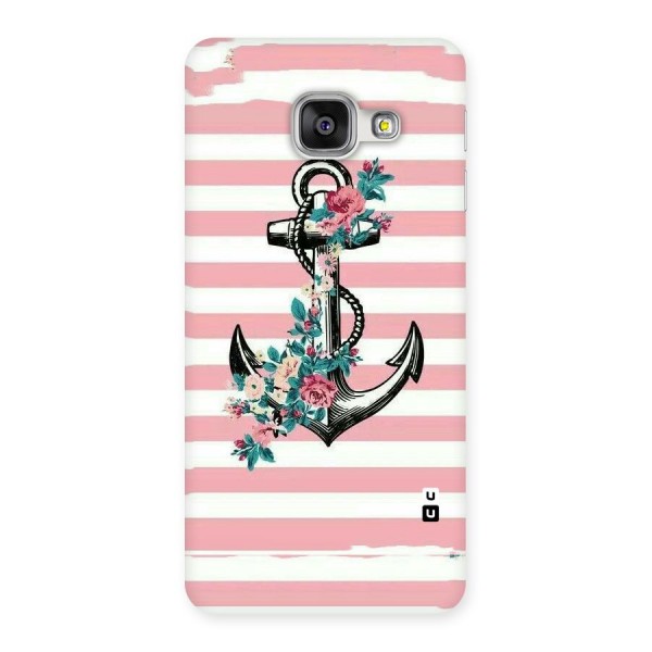 Floral Anchor Back Case for Galaxy A3 2016