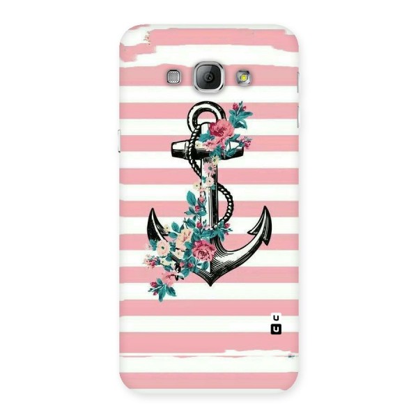 Floral Anchor Back Case for Galaxy A8