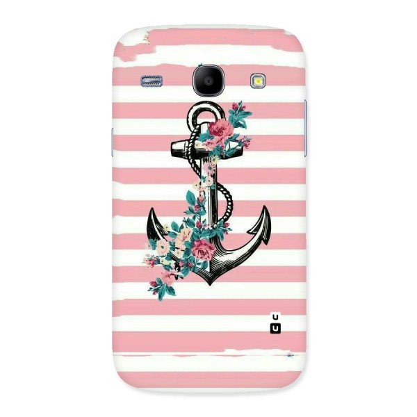 Floral Anchor Back Case for Galaxy Core
