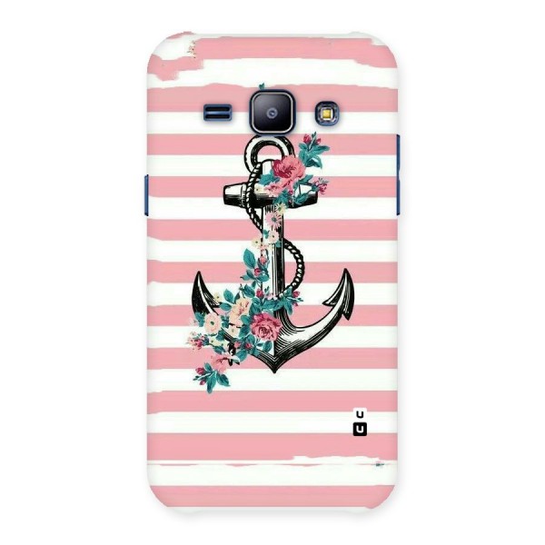 Floral Anchor Back Case for Galaxy J1