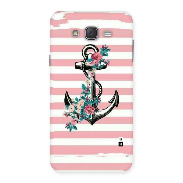Floral Anchor Back Case for Galaxy J7