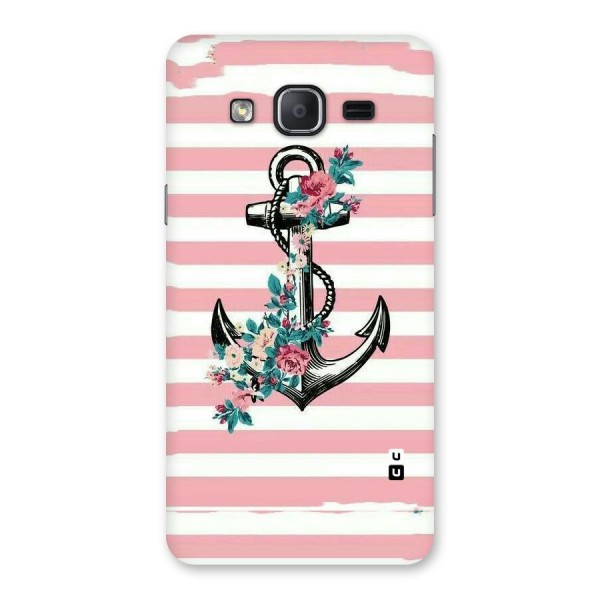 Floral Anchor Back Case for Galaxy On7 Pro