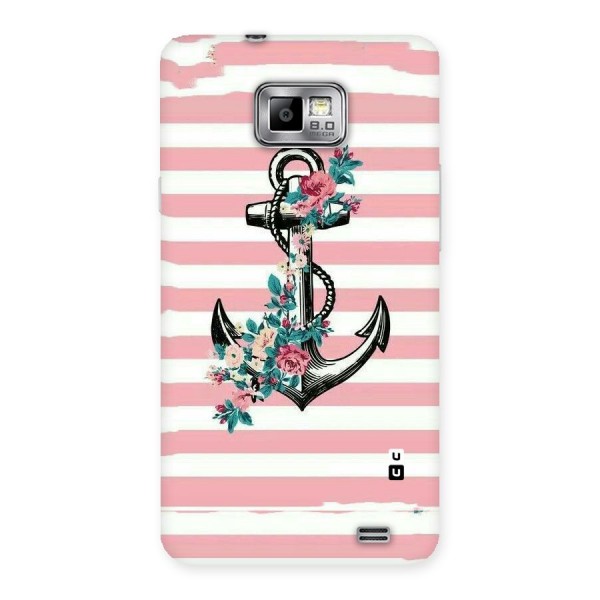 Floral Anchor Back Case for Galaxy S2