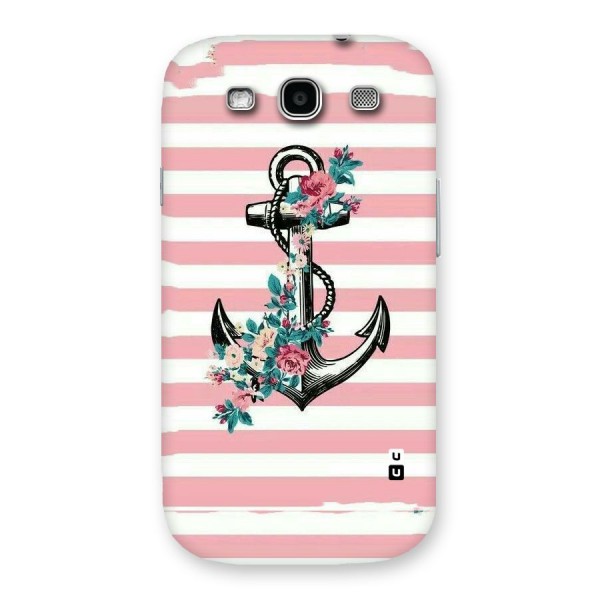 Floral Anchor Back Case for Galaxy S3