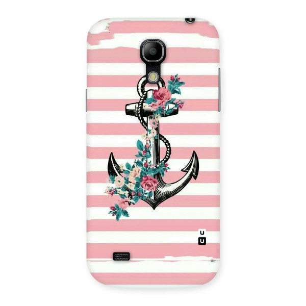 Floral Anchor Back Case for Galaxy S4 Mini