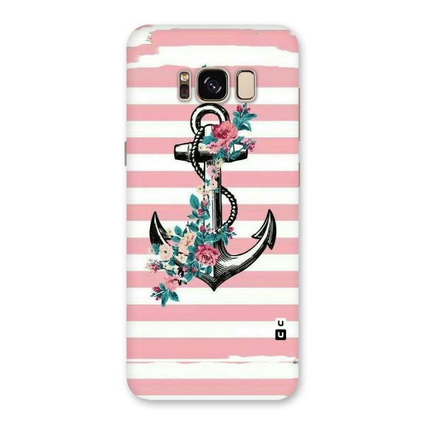 Floral Anchor Back Case for Galaxy S8
