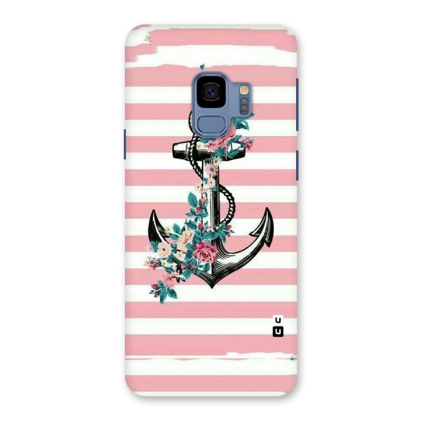 Floral Anchor Back Case for Galaxy S9