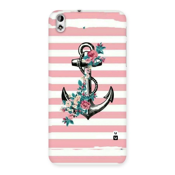 Floral Anchor Back Case for HTC Desire 816