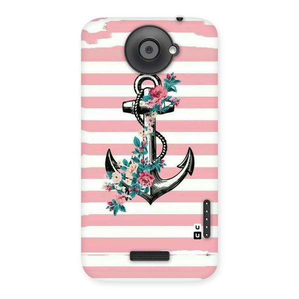 Floral Anchor Back Case for HTC One X