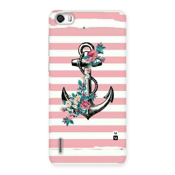 Floral Anchor Back Case for Honor 6