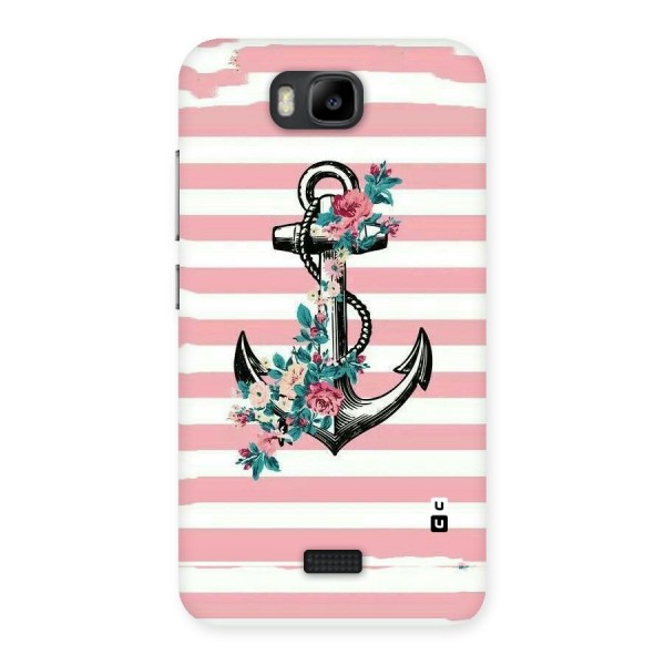 Floral Anchor Back Case for Honor Bee