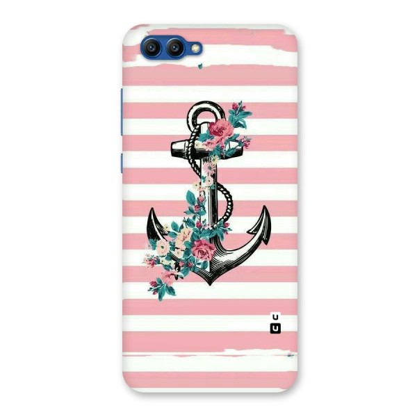 Floral Anchor Back Case for Honor View 10