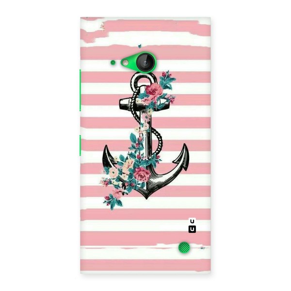 Floral Anchor Back Case for Lumia 730