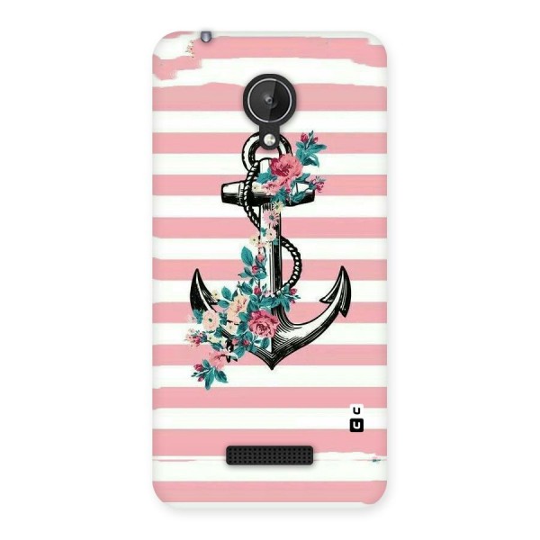 Floral Anchor Back Case for Micromax Canvas Spark Q380