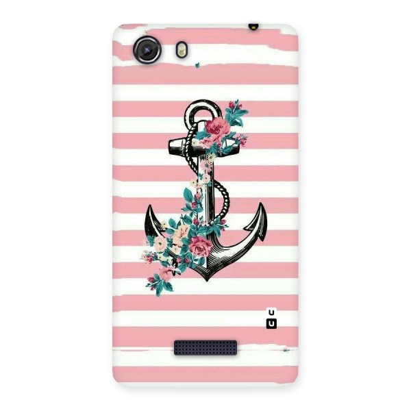 Floral Anchor Back Case for Micromax Unite 3